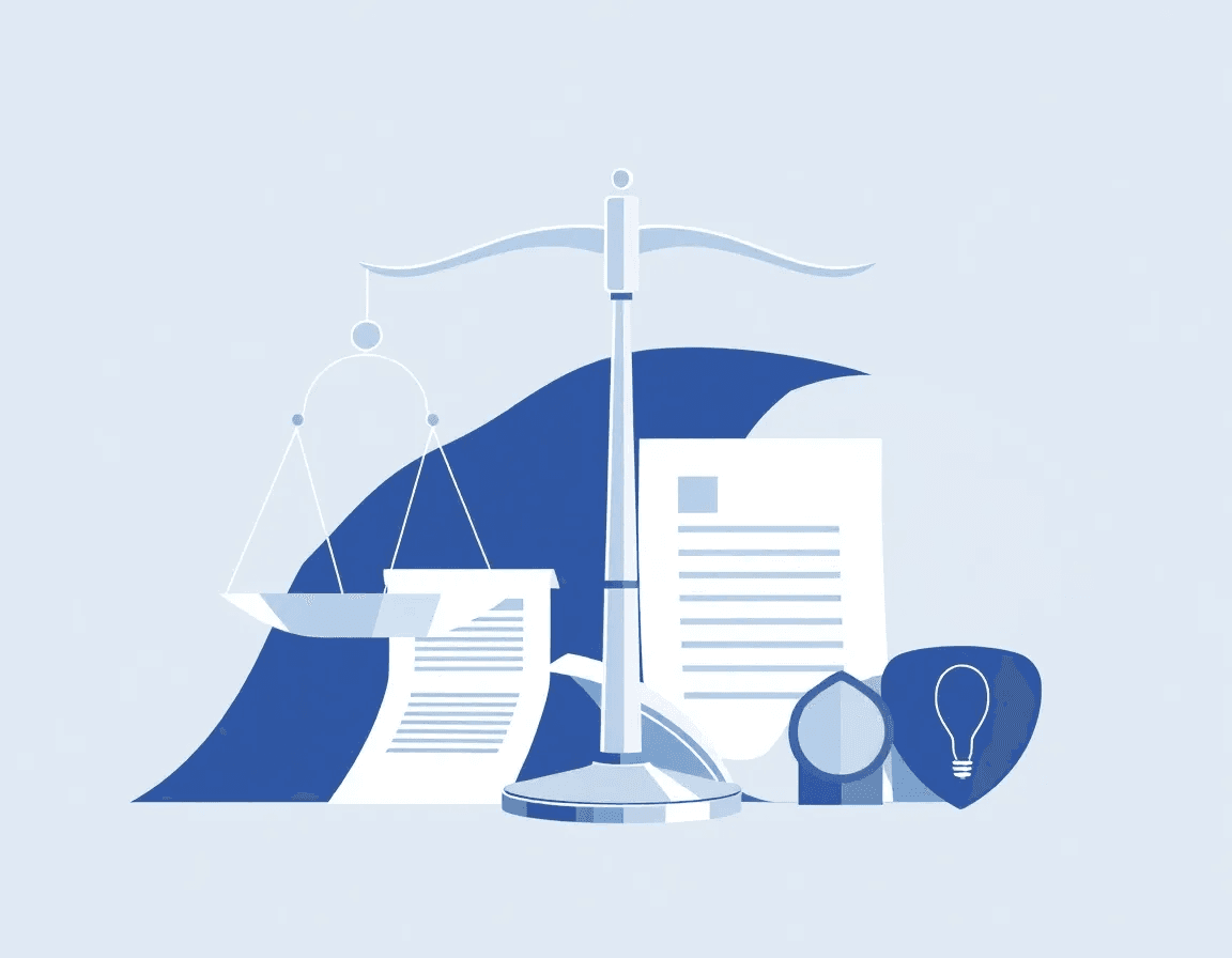 Legal documents illustration